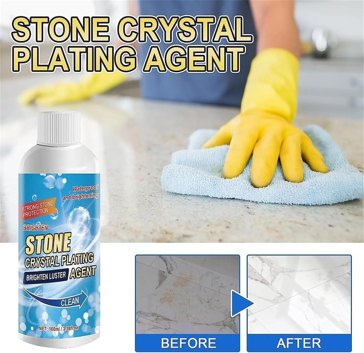 پاک کننده لکه سنگ، جدیدترین پاک کننده لکه روغن مرمر آشپزخانه 2024، پاک کننده و پولیش مرمر، پولیش پاک کننده سنگ، حذف موثر اکسیداسیون، زنگ زدگی، لکه ها (1 عدد) پاک کننده لکه سنگ، جدیدترین پاک کننده لکه روغن مرمر آشپزخانه 2024، پاک کننده و پولیش مرمر، پولیش پاک کننده سنگ، حذف موثر اکسیداسیون، زنگ زدگی، لکه ها (1 عدد)