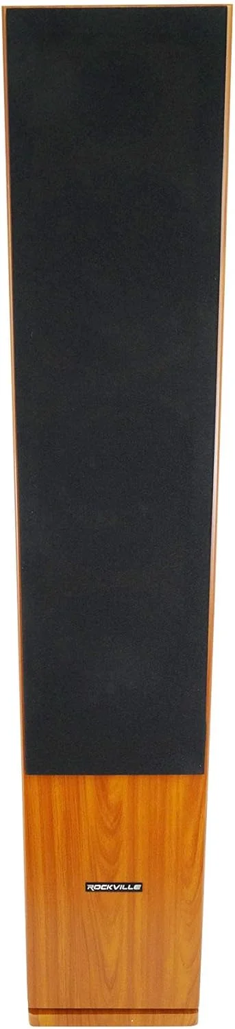 اسپیکر پسیو تاور Rockville RockTower 68C، ۸ اهم، طرح چوب کلاسیک، حداکثر توان ۵۰۰ وات، ۳-Way، دوگانه ۶.۵ اینچ، کابینت MDF، توری جداشدنی، برای سیستم صوتی خانگی، ۲ عدد