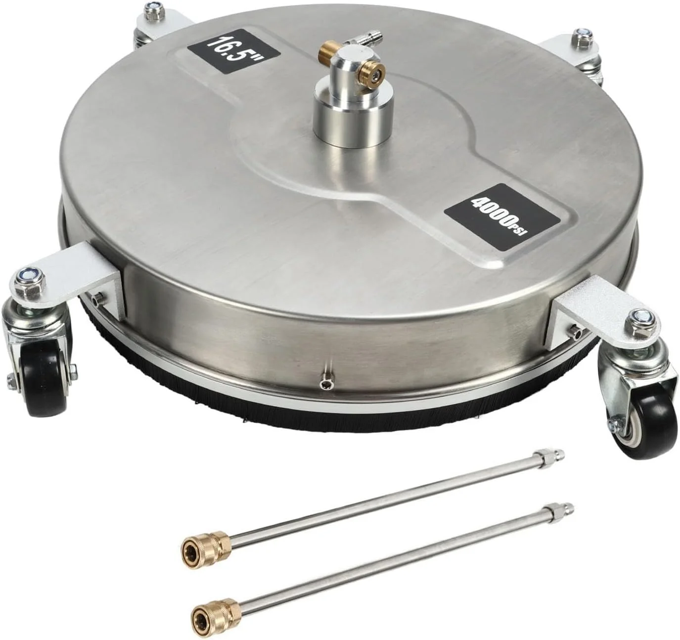 سطح شوی فشار قوی کارآمد با 4 چرخ، میله اتصال دستگاه فشار قوی، مناسب برای شستشوی راهرو، پاسیو، عرشه، جنس استیل ضد زنگ