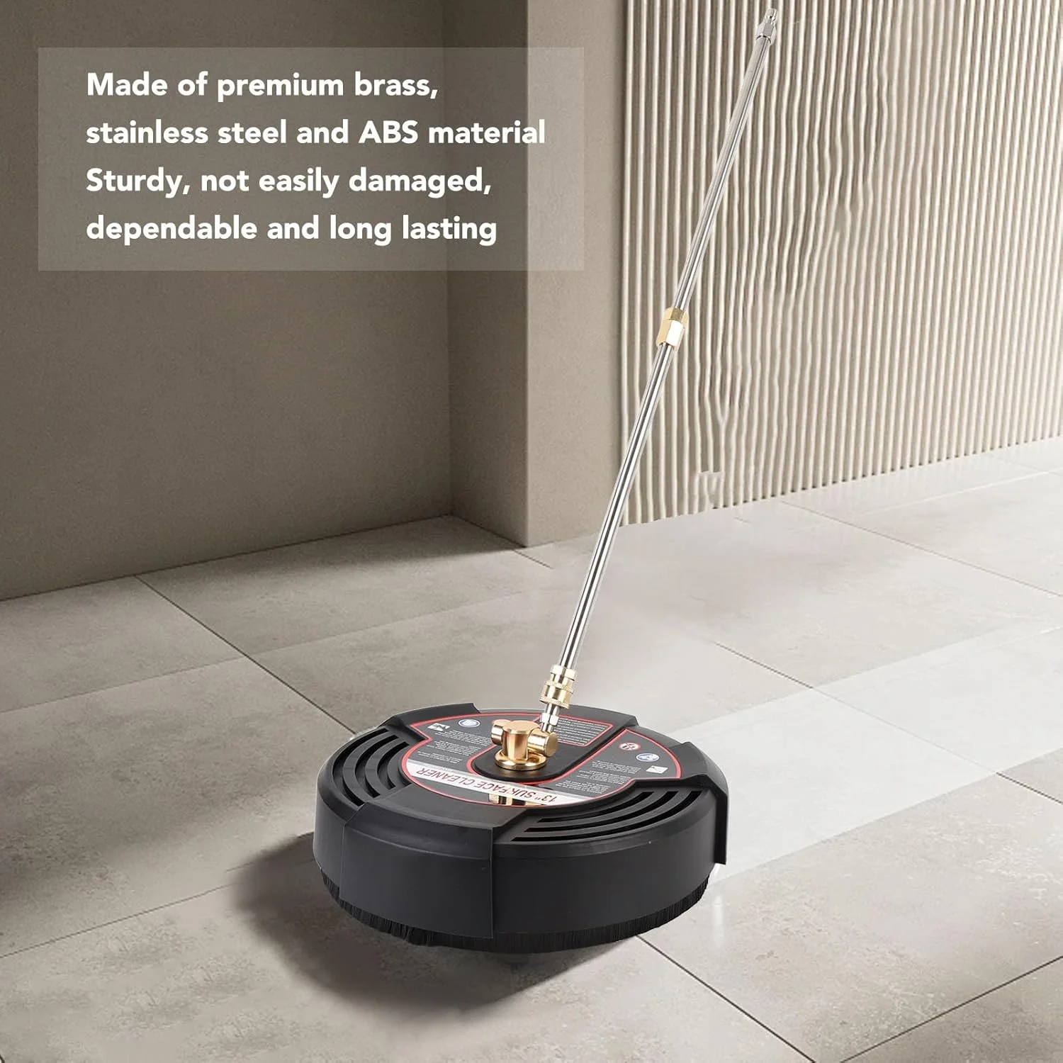 سطح شوی فشار قوی 13 اینچی، سطح شوی استیل ضد زنگ 2500PSI با اتصال سریع 1/4 اینچی و 2 میله الحاقی، اتصال دستگاه فشار قوی برای بتن و راهرو سطح شوی فشار قوی 13 اینچی، سطح شوی استیل ضد زنگ 2500PSI با اتصال سریع 1/4 اینچی و 2 میله الحاقی، اتصال دستگاه فشار قوی برای بتن و راهرو