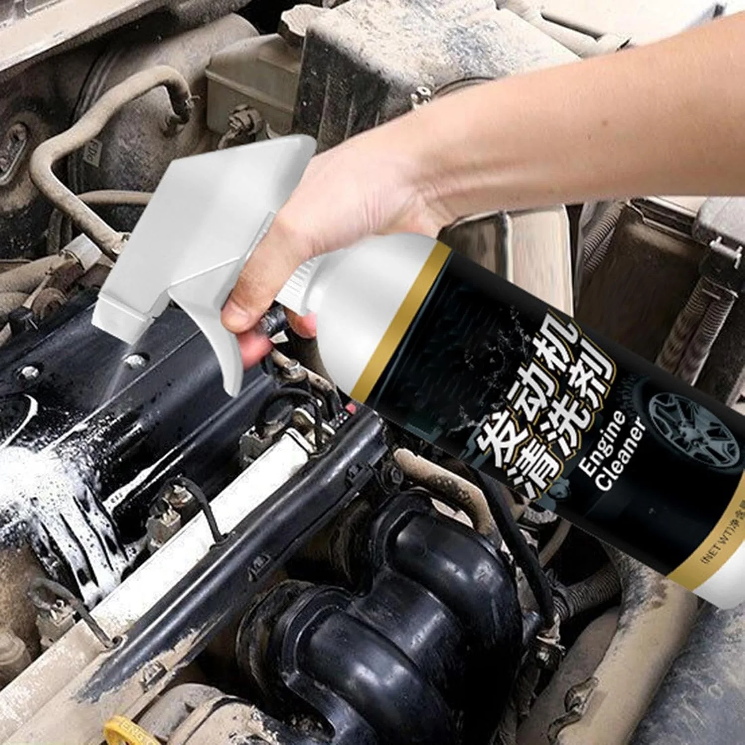 اسپری چربی زدا موتور | پاک کننده روغن موتور، ابزار تمیز کننده حرفه ای، لوازم دیتیلینگ خودرو با تولید طولانی مدت برای تعمیرگاه خودرو و چربی زدایی دریایی