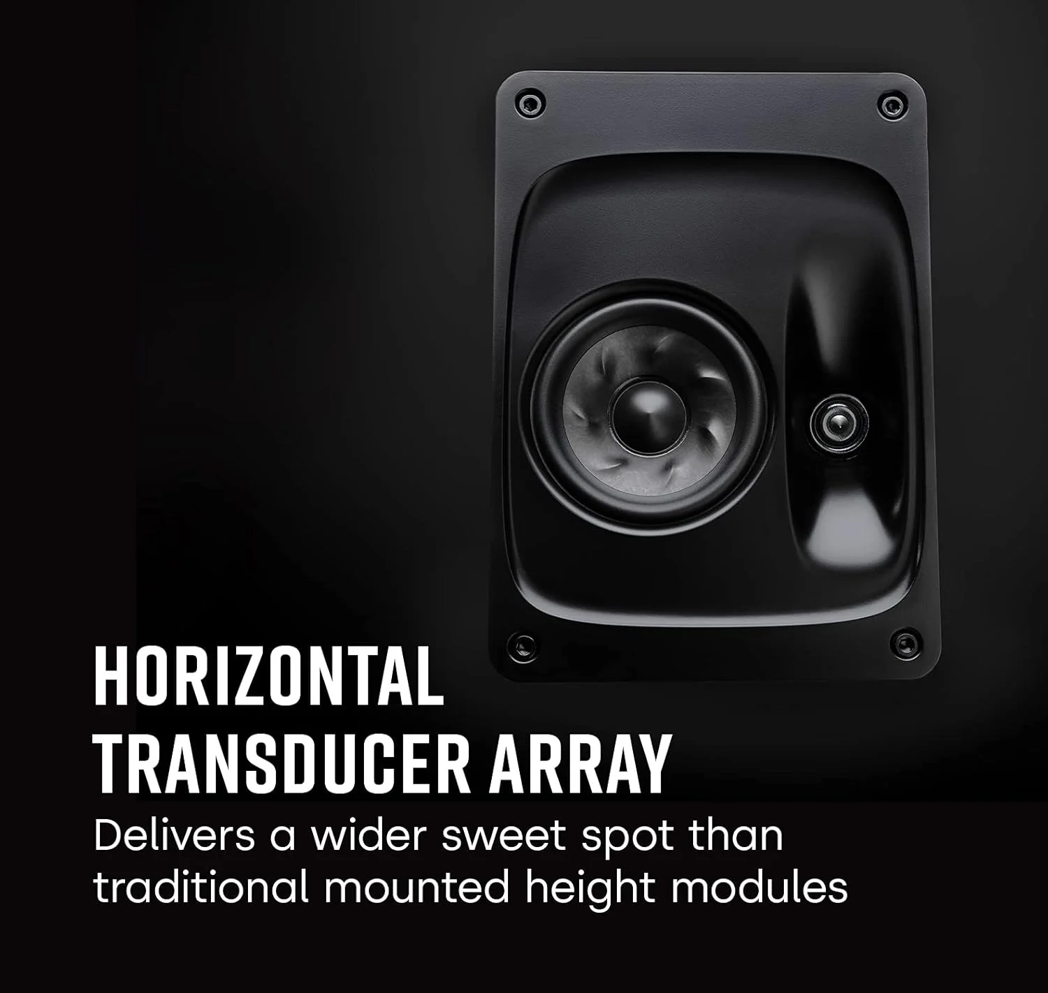 ماژول ارتفاع بلندگو Polk Audio Legend L900 برای بلندگوهای ایستاده L600/L800 - توییتر پیناکل جدید و درایور مخروطی توربین، جهت افقی Dolby Atmos، DTS:X، سازگار با IMAX Enhanced (تکی، مشکی)