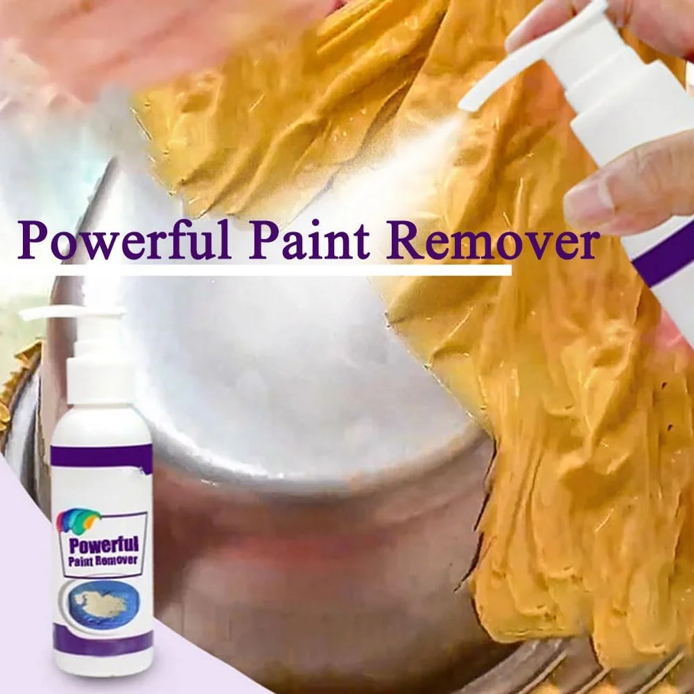 پاک کننده قوی رنگ، اسپری پاک کننده خمیری قدرتمند، پاک کننده قوی رنگ چند منظوره، پاک کننده رنگ سطح فلز، لوازم ویژه تمیز کننده رنگ لکه (3 عدد)