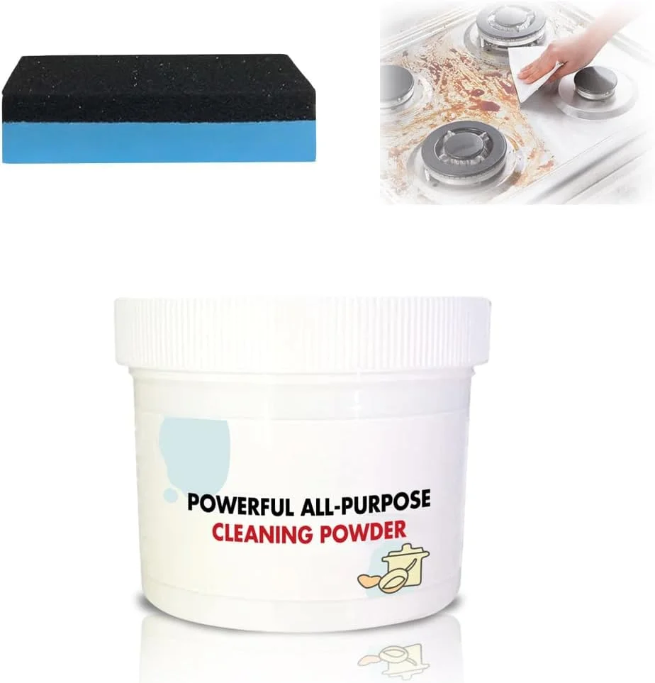 Powerful Kitchen All-Purpose Cleaning Powder, Kitchen All-Purpose Powder Cleaner, Powerful Foam Rust Remover, Powerful Multi-Purpose Foam Cleaner Rust Remover (250g)