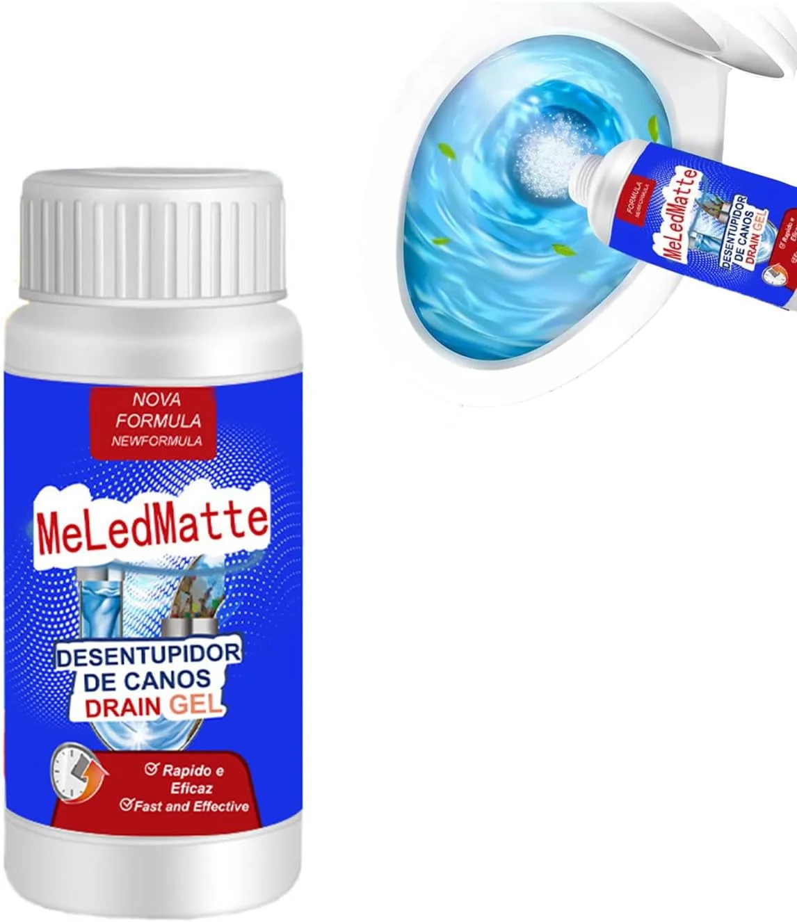 محلول لوله بازکن Sciasi، پاک کننده لوله Sciasi، عامل لایروبی قدرتمند لوله، عامل لایروبی و نگهداری همه جانبه خط لوله، لوله بازکن Meledmatte (1 عدد)