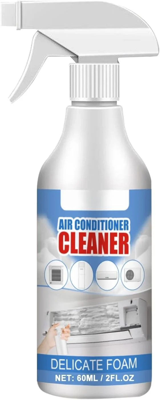 اسپری فوم تمیز کننده کولر گازی POSICHE - 60 میلی لیتر، محلول تمیز کننده، ضدعفونی کننده و رسوب زدای AC خانگی، بدون نیاز به باز کردن، حفظ کیفیت هوای تازه، از بین برنده کثیفی، گرد و غبار و بو، مناسب برای استفاده در خانه و محل کار