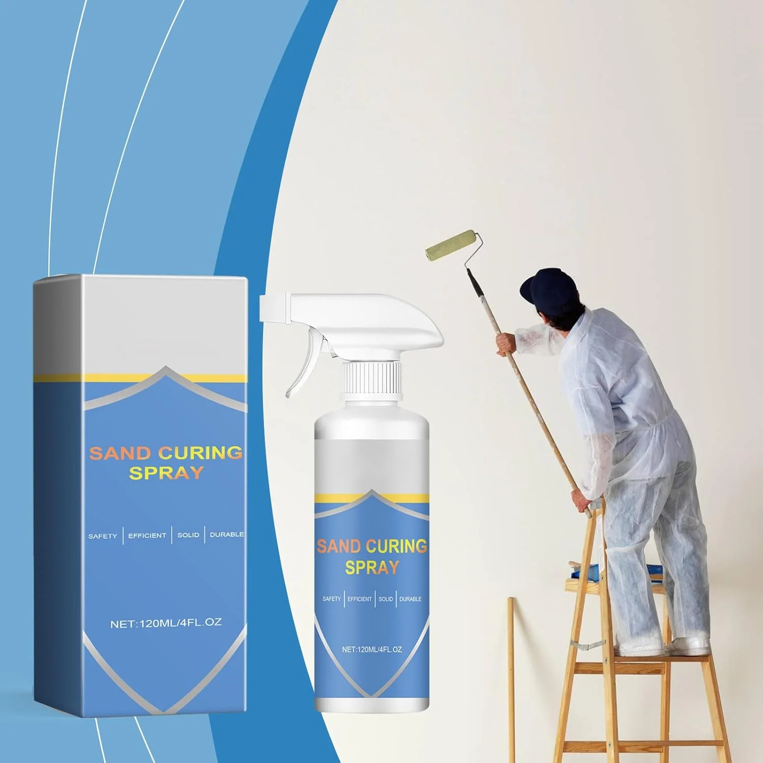 اسپری تثبیت کننده قوی ماسه برای دیوار و کف، چسب تثبیت کننده ماسه برای دیوار (3 عدد)