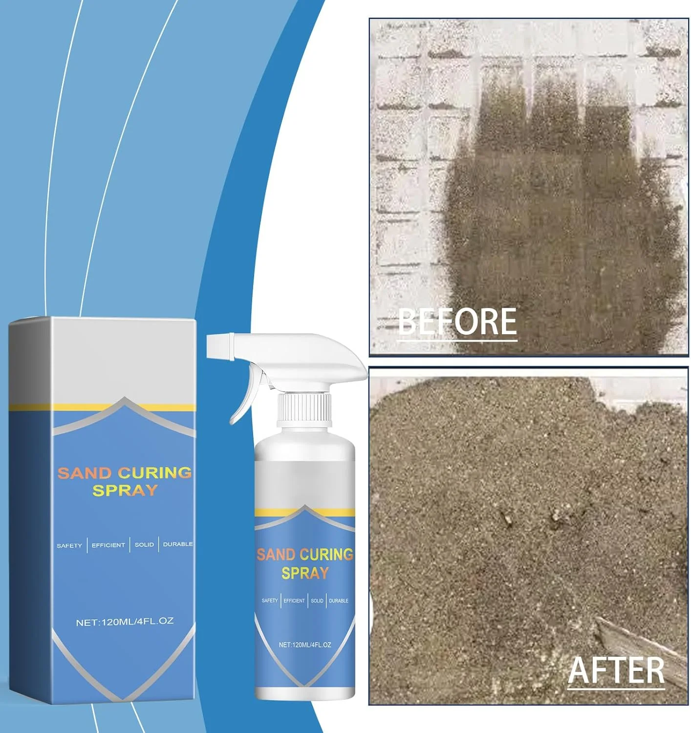 اسپری تثبیت کننده قوی ماسه برای دیوار و کف، چسب تثبیت کننده ماسه برای دیوار (1 عدد)