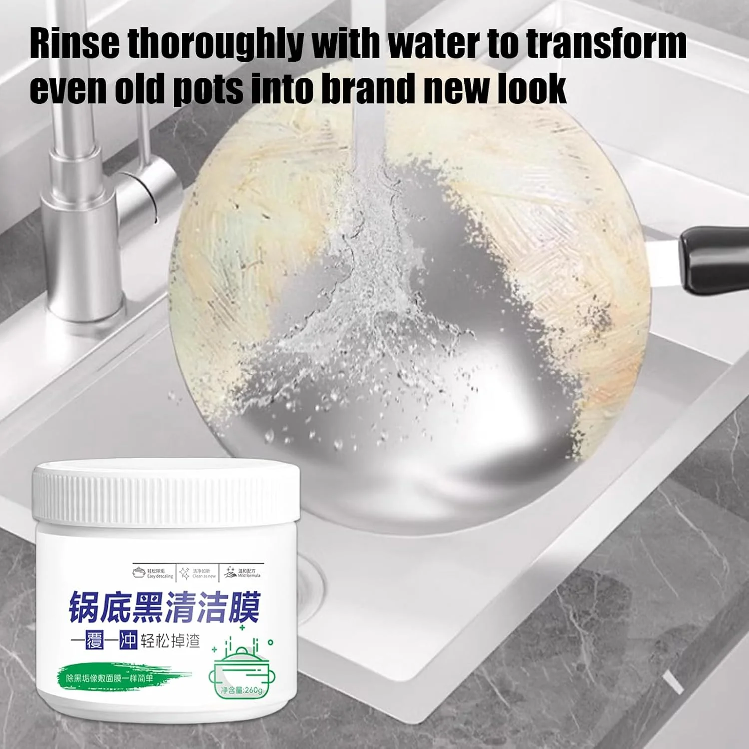 پاک کننده قابلمه | خمیر پاک کننده رسوب ظروف - خمیر پاک کننده موثر رسوب کف قابلمه برای سینک، اجاق گاز، کابینت، آشپزخانه، گریل، حمام، فر پاک کننده قابلمه | خمیر پاک کننده رسوب ظروف - خمیر پاک کننده موثر رسوب کف قابلمه برای سینک، اجاق گاز، کابینت، آشپزخانه، گریل، حمام، فر