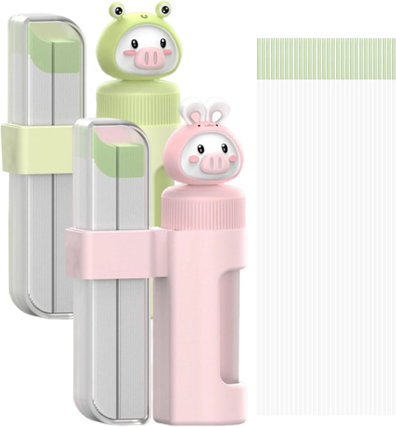 پاک کننده سوراخ گوش، بسته 480 عددی، تمیز کننده پیرسینگ، با طعم نعناع و گل رز، پاک کننده یکبار مصرف سوراخ گوش، دارای 2 لوله نگهداری، مناسب برای مراقبت از پیرسینگ، خوشبو کننده (درشت x 160، ظریف x 320)