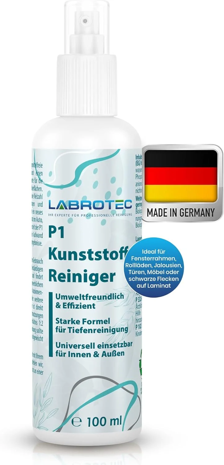 محلول تمیز کننده پلاستیک P1 حجم 100 میلی لیتر، تمیز کننده حرفه ای پلاستیک با اثر سریع