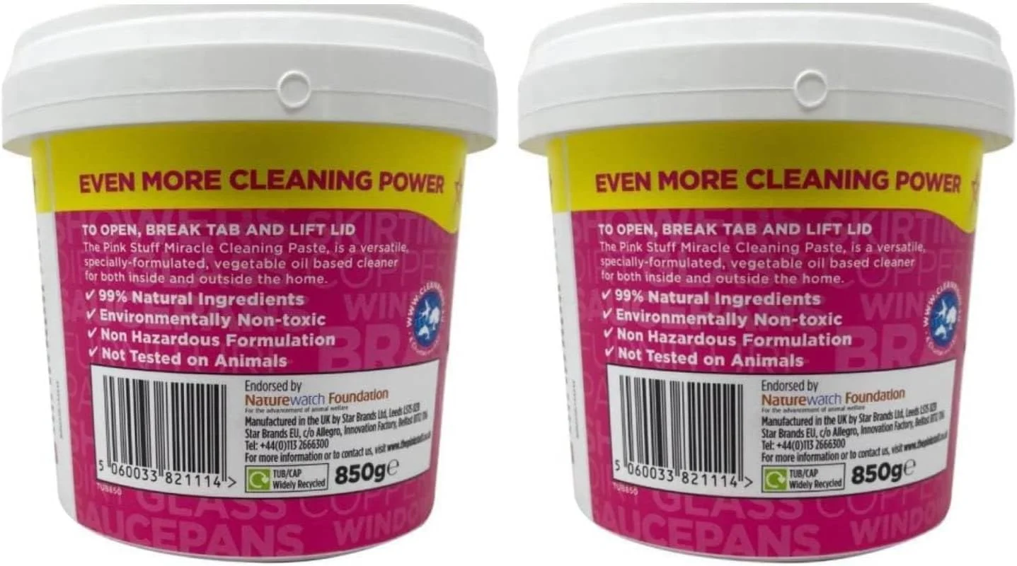 THE PINK STUFF - خمیر تمیز کننده همه منظوره معجزه آسا (نسخه بین المللی) (2 عددی) THE PINK STUFF - خمیر تمیز کننده همه منظوره معجزه آسا (نسخه بین المللی) (2 عددی)