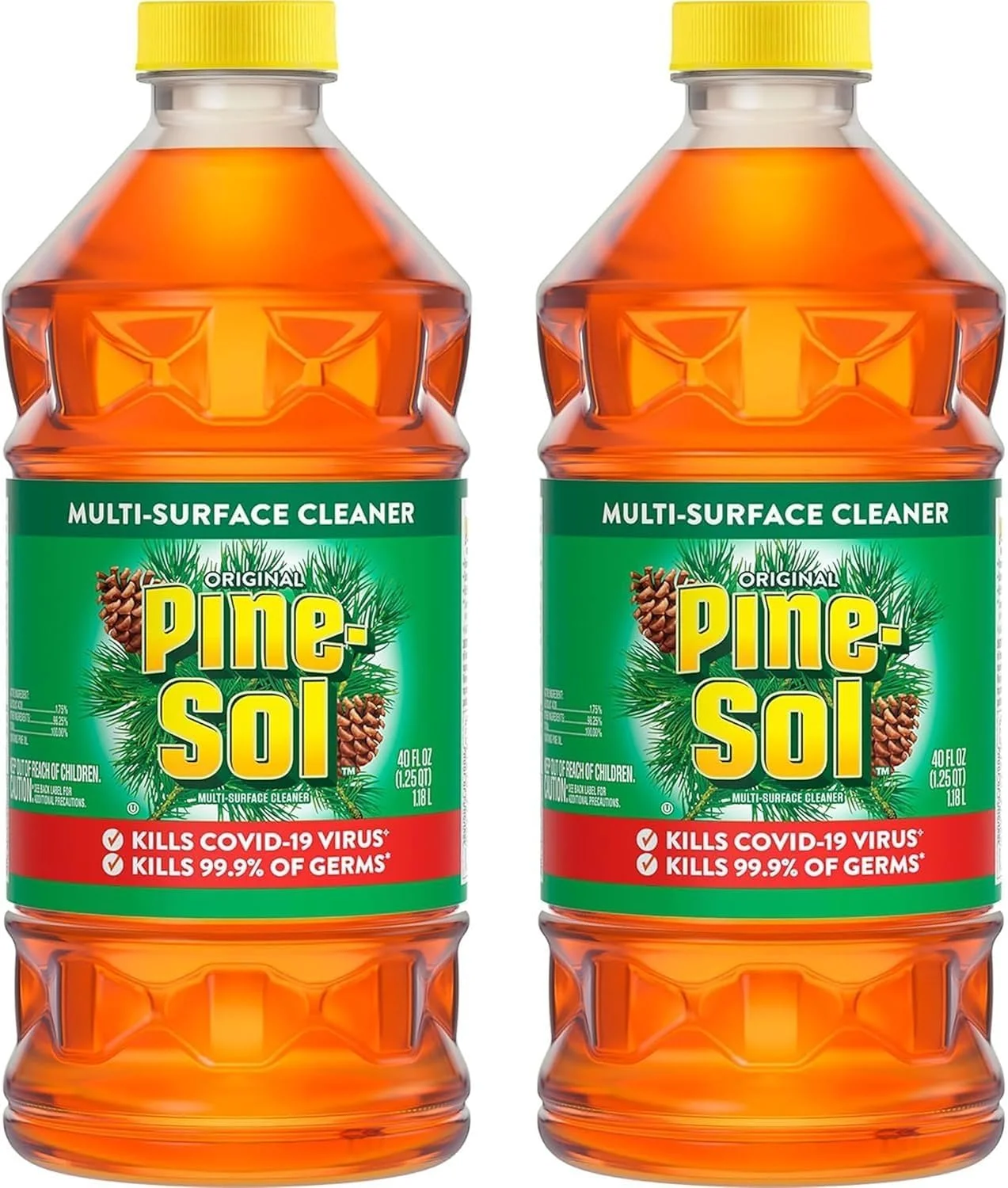 مایع تمیز کننده چند منظوره Pine-Sol، رایحه اصلی، بسته دو عددی، در مجموع 2365 میلی لیتر مایع تمیز کننده چند منظوره Pine-Sol، رایحه اصلی، بسته دو عددی، در مجموع 2365 میلی لیتر