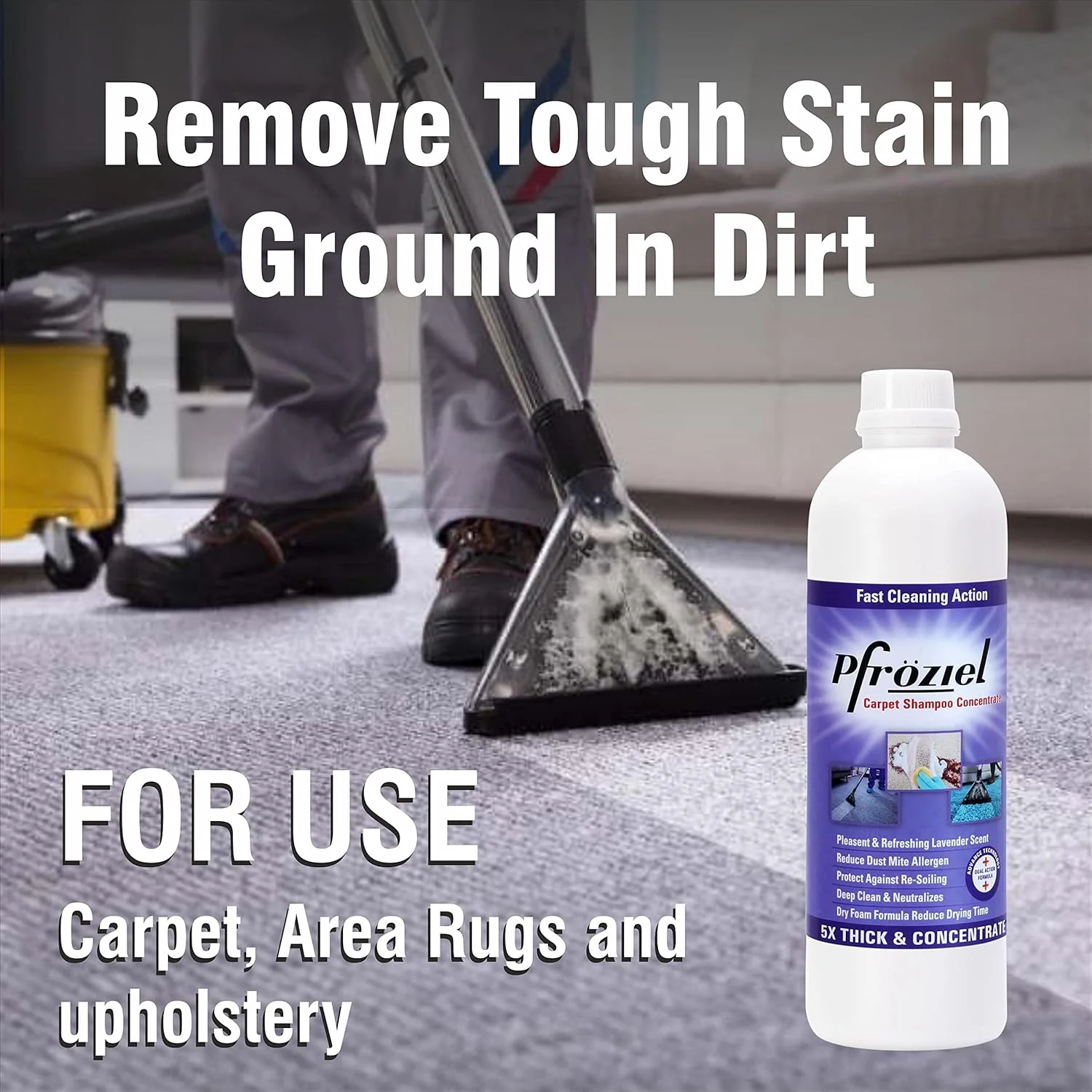 شامپو فرش، مبل، تشک و تمیز کننده روکش پارچه ای Pfroziel (بسته دو عددی 450 میلی لیتری) از بین برنده لکه های سخت، لکه ها، لکه های سیاه سنگین، روغن، چربی، علائم چای I زیست تخریب پذیر شامپو فرش، مبل، تشک و تمیز کننده روکش پارچه ای Pfroziel (بسته دو عددی 450 میلی لیتری) از بین برنده لکه های سخت، لکه ها، لکه های سیاه سنگین، روغن، چربی، علائم چای I زیست تخریب پذیر