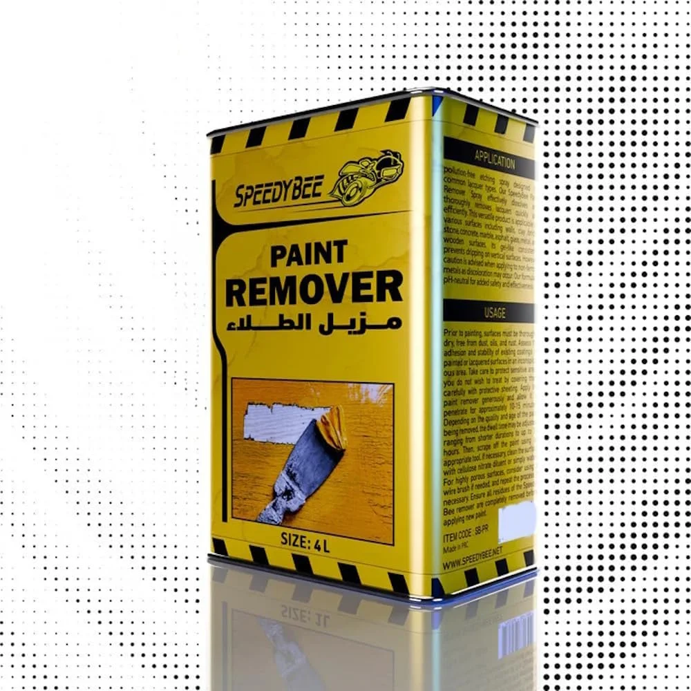 پاک کننده رنگ 4 لیتری – حلال رنگ چند منظوره قوی Speedybee برای فلز، چوب، بتن و بنایی پاک کننده رنگ 4 لیتری – حلال رنگ چند منظوره قوی Speedybee برای فلز، چوب، بتن و بنایی