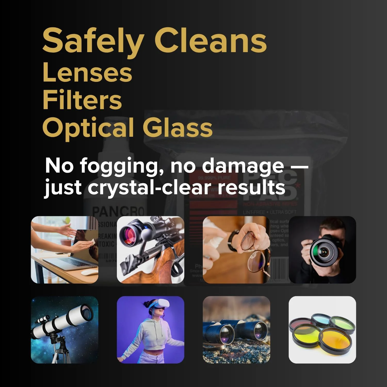 محلول تمیز کننده لنز حرفه ای پانکرو - بطری اسپری 4oz محلول تمیز کننده لنز حرفه ای پانکرو - بطری اسپری 4oz