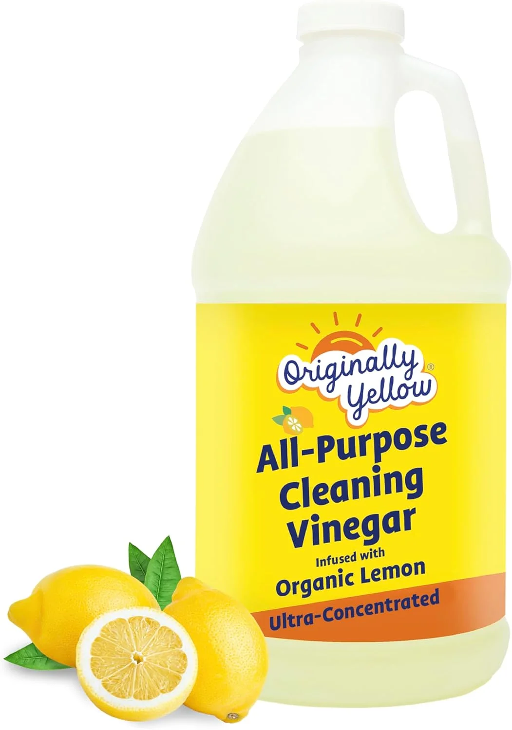سرکه تمیز کننده چند منظوره زرد اورجینال برای محلول تمیز کردن کف خانه با سرکه مقطر | غنی شده با لیمو ارگانیک | لوازم تمیز کننده خانگی گیاهی، 1.89 لیتر (1 بسته) سرکه تمیز کننده چند منظوره زرد اورجینال برای محلول تمیز کردن کف خانه با سرکه مقطر | غنی شده با لیمو ارگانیک | لوازم تمیز کننده خانگی گیاهی، 1.89 لیتر (1 بسته)