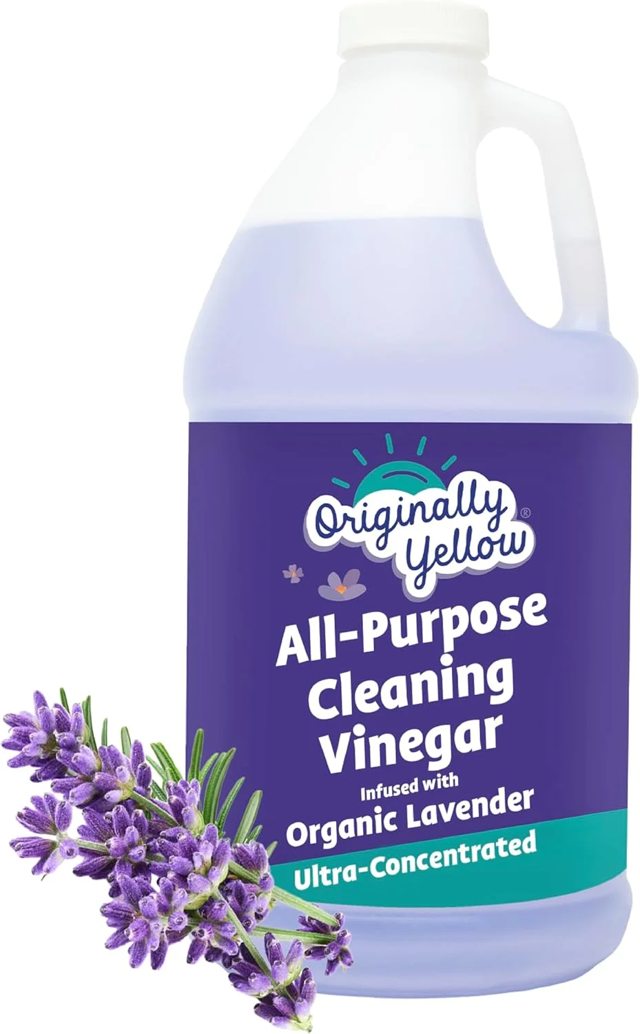 سرکه تمیز کننده چند منظوره Originally Yellow برای محلول تمیز کردن کف خانه با سرکه مقطر | غنی شده با اسطوخودوس ارگانیک | لوازم تمیز کننده منزل گیاهی، 1.89 لیتر (1 بسته) سرکه تمیز کننده چند منظوره Originally Yellow برای محلول تمیز کردن کف خانه با سرکه مقطر | غنی شده با اسطوخودوس ارگانیک | لوازم تمیز کننده منزل گیاهی، 1.89 لیتر (1 بسته)