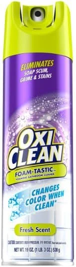 پاک کننده فوم حمام OxiClean Foam-Tastic، رایحه تازه، 538 گرم (بسته 4 عددی) پاک کننده فوم حمام OxiClean Foam-Tastic، رایحه تازه، 538 گرم (بسته 4 عددی)