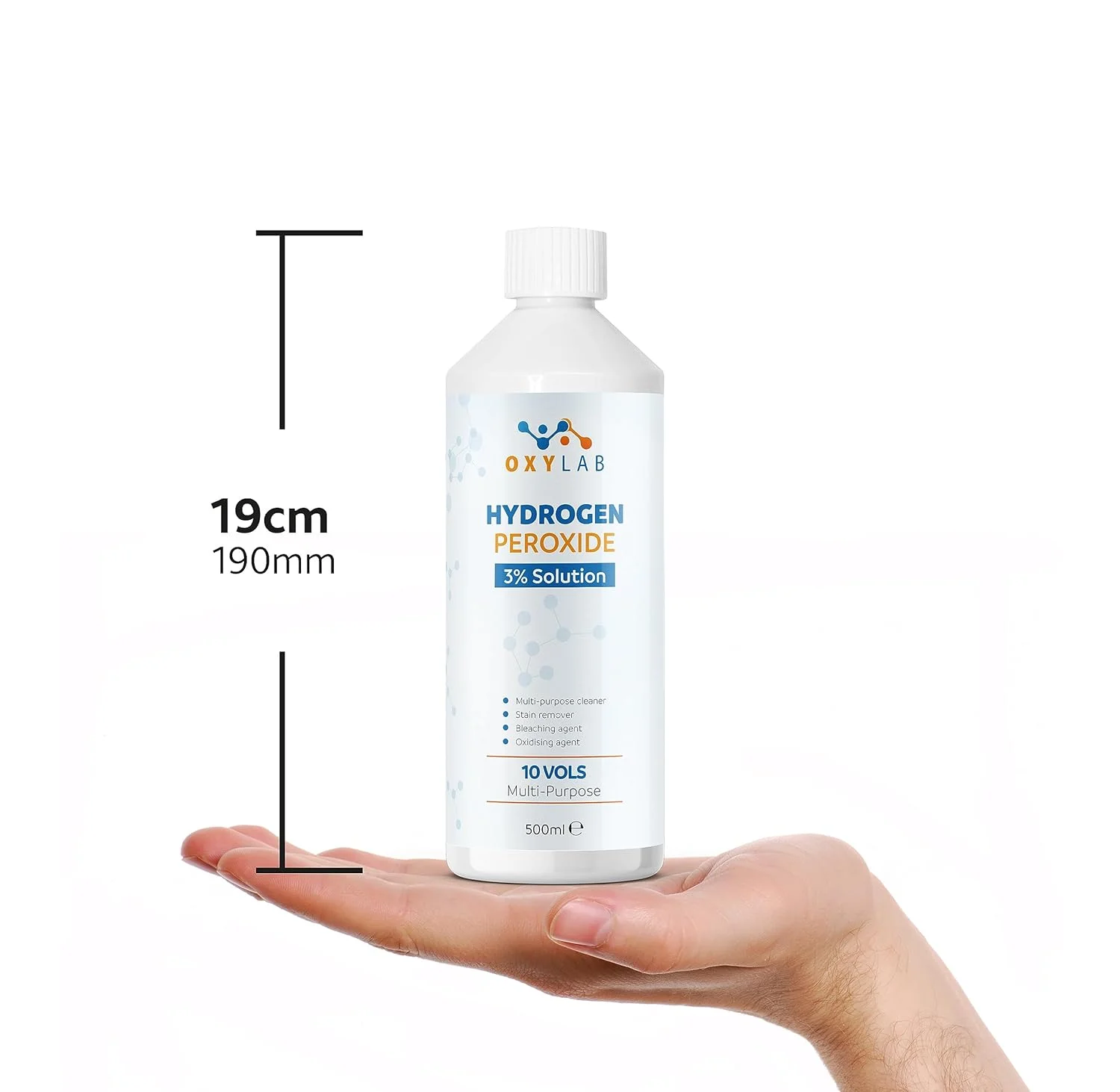 اکسیژن پراکسید OxyLAB ۳٪، ۵۰۰ میلی لیتر - ۱۰ حجمی اکسیژن پراکسید OxyLAB ۳٪، ۵۰۰ میلی لیتر - ۱۰ حجمی