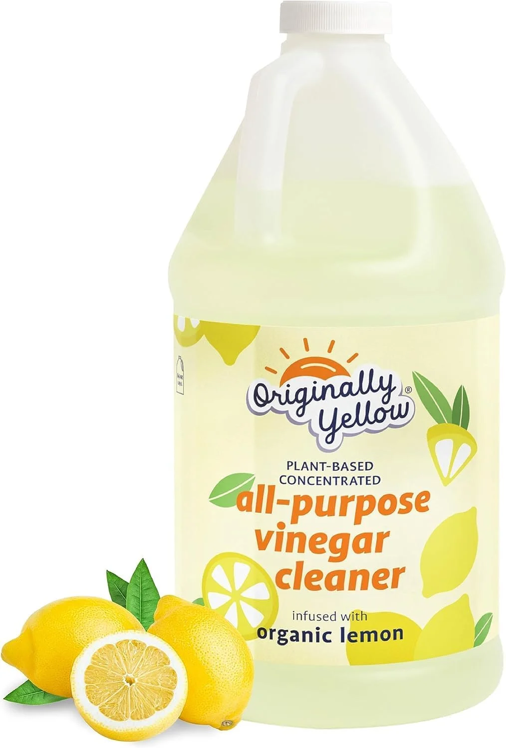 سرکه پاک کننده چند منظوره زرد اورجینال برای محلول تمیز کننده کف خانه با سرکه مقطر | غنی شده با لیمو ارگانیک | لوازم تمیز کننده خانگی گیاهی، 1.89 لیتر (1 بسته) سرکه پاک کننده چند منظوره زرد اورجینال برای محلول تمیز کننده کف خانه با سرکه مقطر | غنی شده با لیمو ارگانیک | لوازم تمیز کننده خانگی گیاهی، 1.89 لیتر (1 بسته)