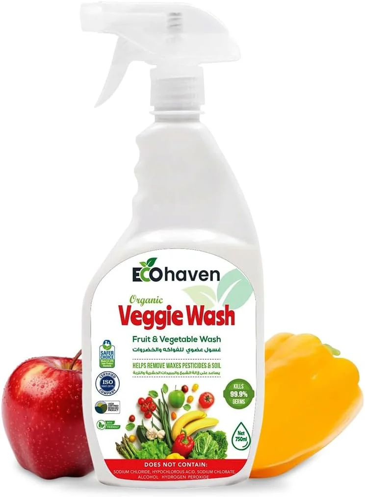 مایع شستشوی میوه و سبزیجات ارگانیک - 100% طبیعی و غیر سمی | از بین برنده آفت کش ها، موم، خاک و باکتری ها | فرمول ایمن و گیاهی | بدون طعم پس از شستشو، بدون باقی مانده | سازگار با محیط زیست و تجزیه پذیر مایع شستشوی میوه و سبزیجات ارگانیک - 100% طبیعی و غیر سمی | از بین برنده آفت کش ها، موم، خاک و باکتری ها | فرمول ایمن و گیاهی | بدون طعم پس از شستشو، بدون باقی مانده | سازگار با محیط زیست و تجزیه پذیر