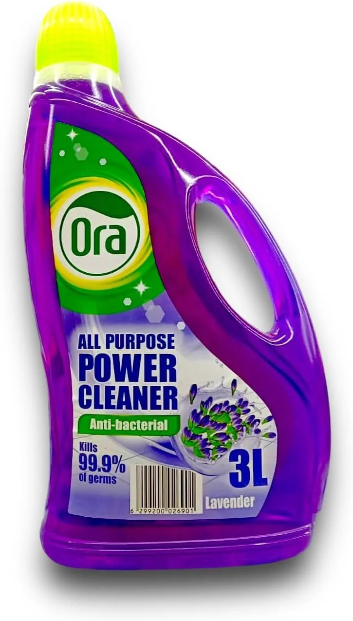 مایع تمیز کننده چند منظوره با رایحه اسطوخودوس ORA Power، ۳ لیتر مایع تمیز کننده چند منظوره با رایحه اسطوخودوس ORA Power، ۳ لیتر