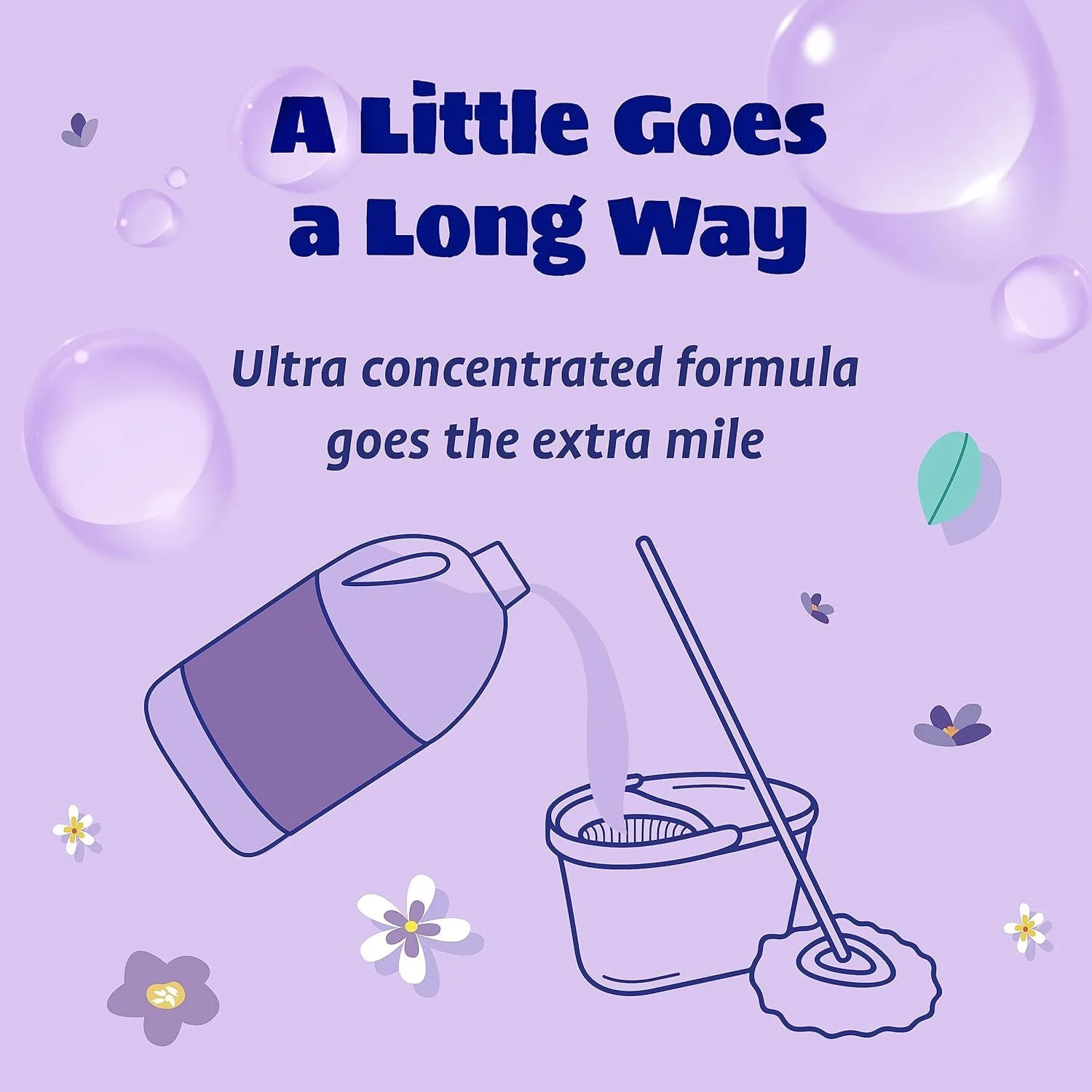 سرکه پاک کننده چند منظوره Originally Yellow برای محلول تمیز کننده کف خانه با سرکه مقطر | غنی شده با اسطوخودوس ارگانیک | لوازم تمیز کننده خانه گیاهی، 1.89 لیتر (2 عددی)