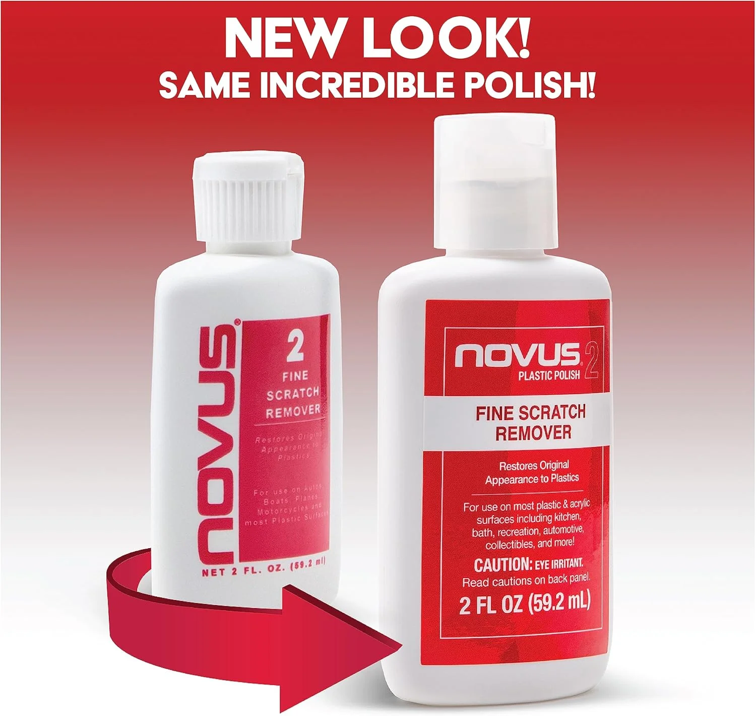 محلول از بین برنده خراش های ظریف پلاستیک NOVUS 2 - 236 میلی لیتر - بسته 2 عددی