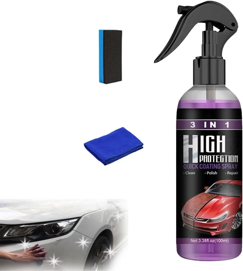 اسپری محافظت بالا 3 در 1 Newbeeco، محافظت بالای New Beedo، اسپری پوشش خودرو Newbeeoo، اسپری پوشش خودرو 3 در 1، اسپری پوشش سریع خودرو با محافظت بالا 3 در 1، اسپری Newbeeoo (1 عدد)