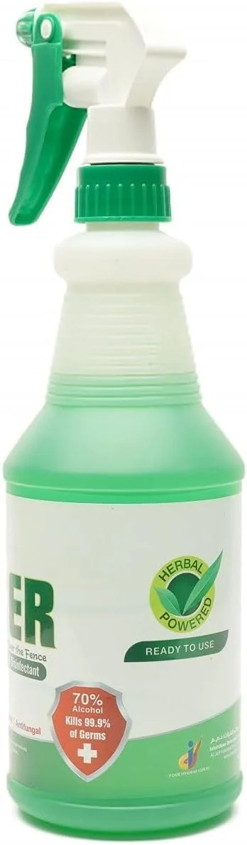 ضدعفونی کننده و پاک کننده سطوح ORACZ DrHygiene - پاک کننده چند منظوره | از بین برنده 99.9% میکروب ها | تمیز کننده، ضد عفونی کننده، خوشبو کننده و طراوت بخش | بطری اسپری ماشه ای - 650 میلی لیتر