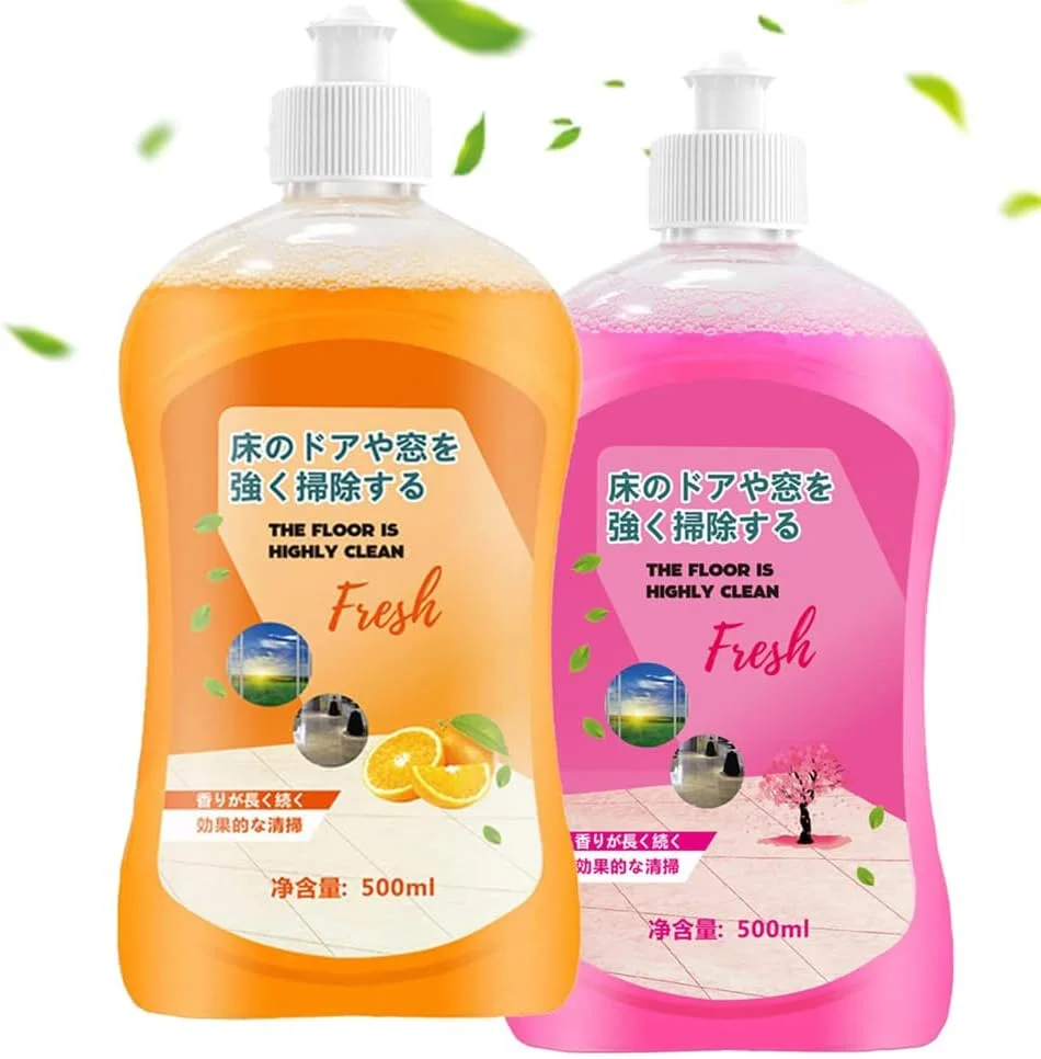 مایع تمیز کننده چند منظوره کف، پاک کننده قوی لکه های زمین Azonee، تمیز کننده کریستال سنگ، پولیش کف چوب، درخشش طبیعی، از بین برنده خط و خش، برای مرمر، کاشی، 500ML * 2 عدد