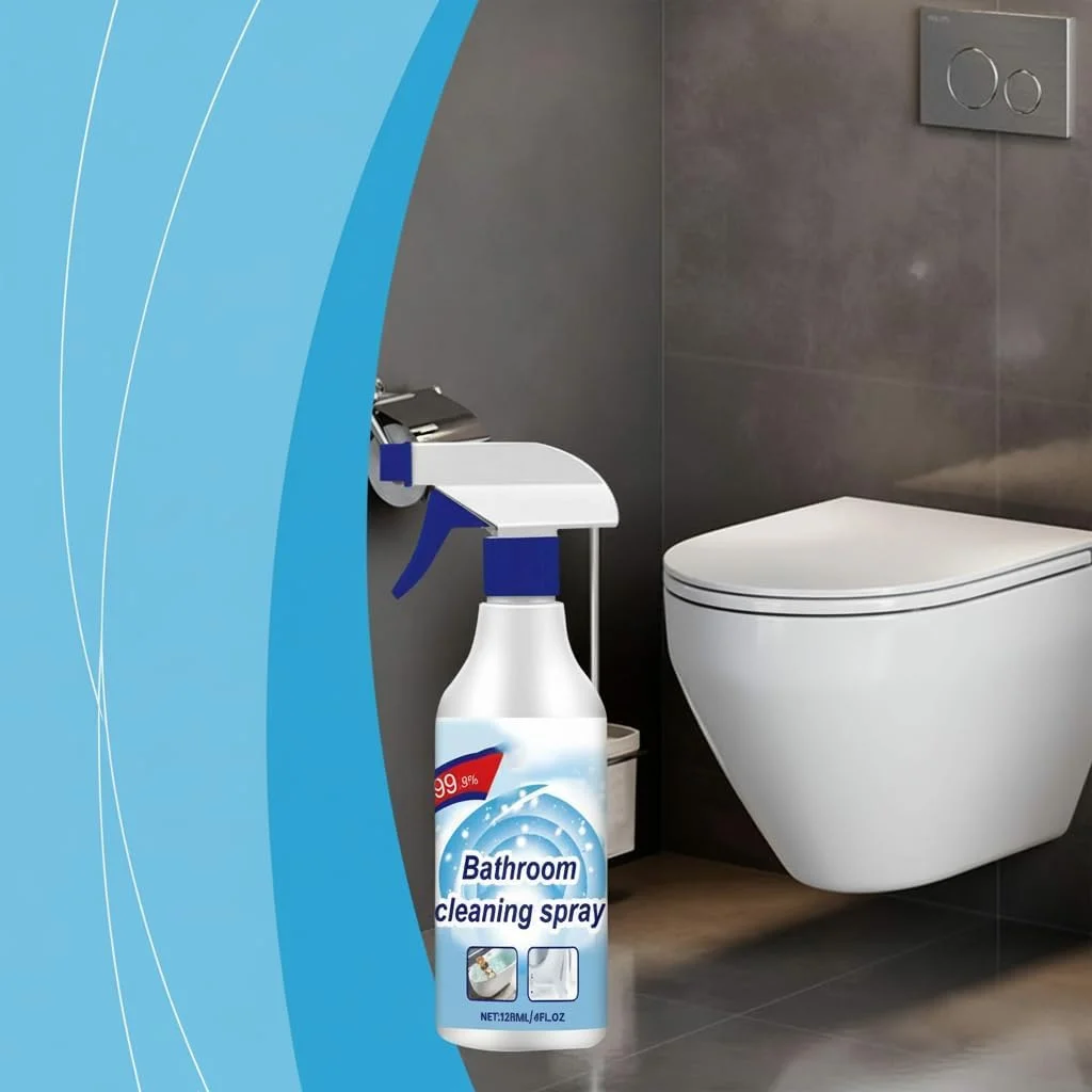 اسپری پاک کننده رسوب حمام، پاک کننده چند منظوره فوم حمام برای توالت، حمام، دوش، شیشه، سینک، وان و تقریبا تمام سطوح