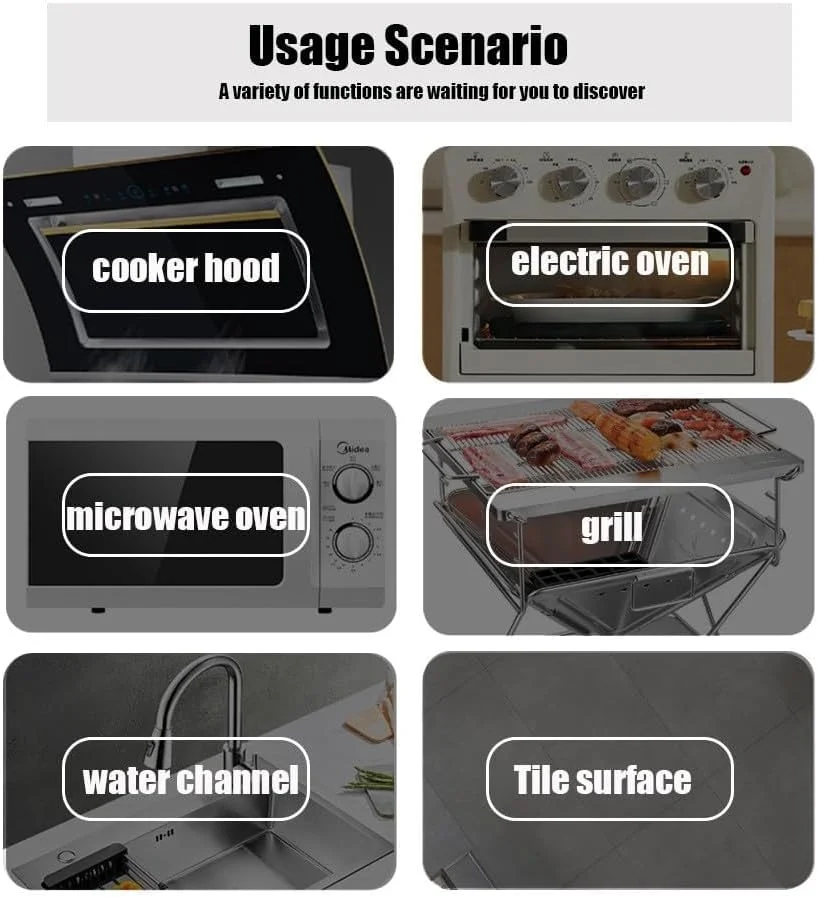 پاک کننده لکه های روغن سنگین حباب NALACAL، پاک کننده فوم چند منظوره هود، پاک کننده عمیق فوم لکه روغن 100 میلی لیتر، پاک کننده حباب چربی و کثیفی سرسخت، برای هود، اجاق گاز، قابلمه، گریل، سینک
