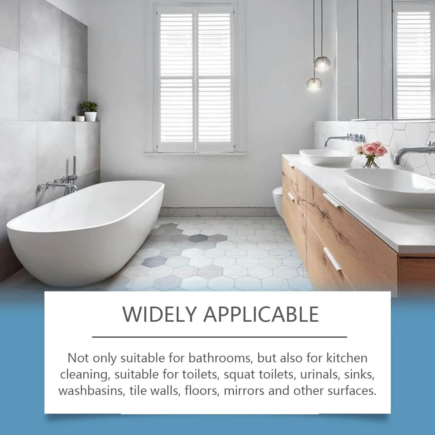 اسپری فوم رسوب زدای حمام، پاک کننده قوی لکه های سخت، پاک کننده چند منظوره حمام، مناسب برای توالت، حمام، دوش، شیشه، سینک، وان و کاشی (1 عدد، 120 میلی لیتر)