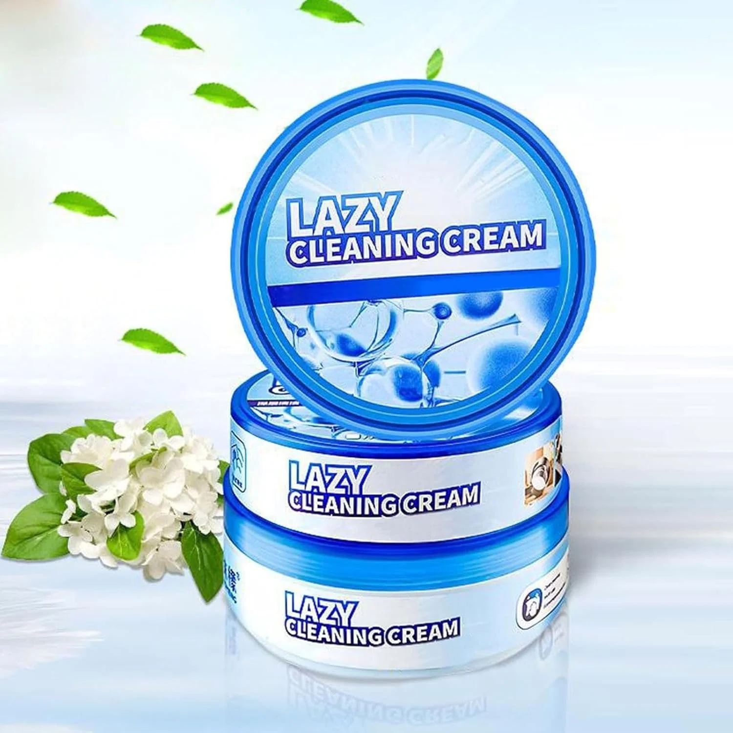 کرم پاک کننده چند منظوره موثر با اسفنج، کرم تمیز کننده چند منظوره خانگی، کرم تمیز کننده چند منظوره، کرم تمیز کننده و لکه بر، تمیز کننده کفش سفید (1 عدد)