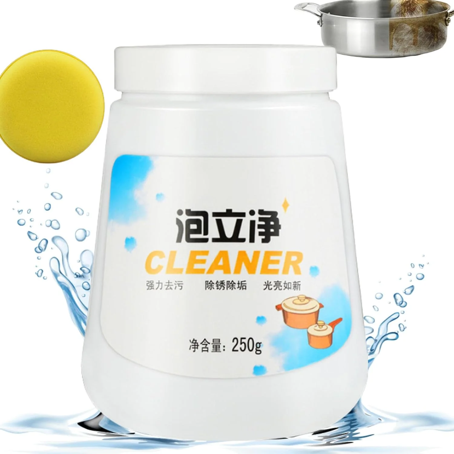 Multifunctional scorch cleaner, 250ML foam cleaner Multipurpose cleaner kitchen foam cleaner heavy oil