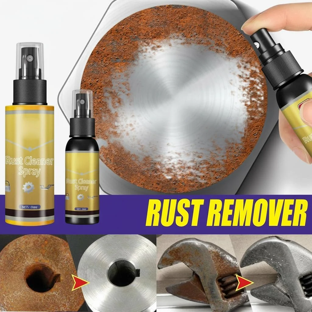 Multifunctional Rust Remover, Kitchen Stainless Steel Cleaner Accessory for Polisher Car Wheel Rust Removing Supplies Stainless Steel Rust Remover for Appliances Kitchens, Bathrooms, Outdoors (30ML)