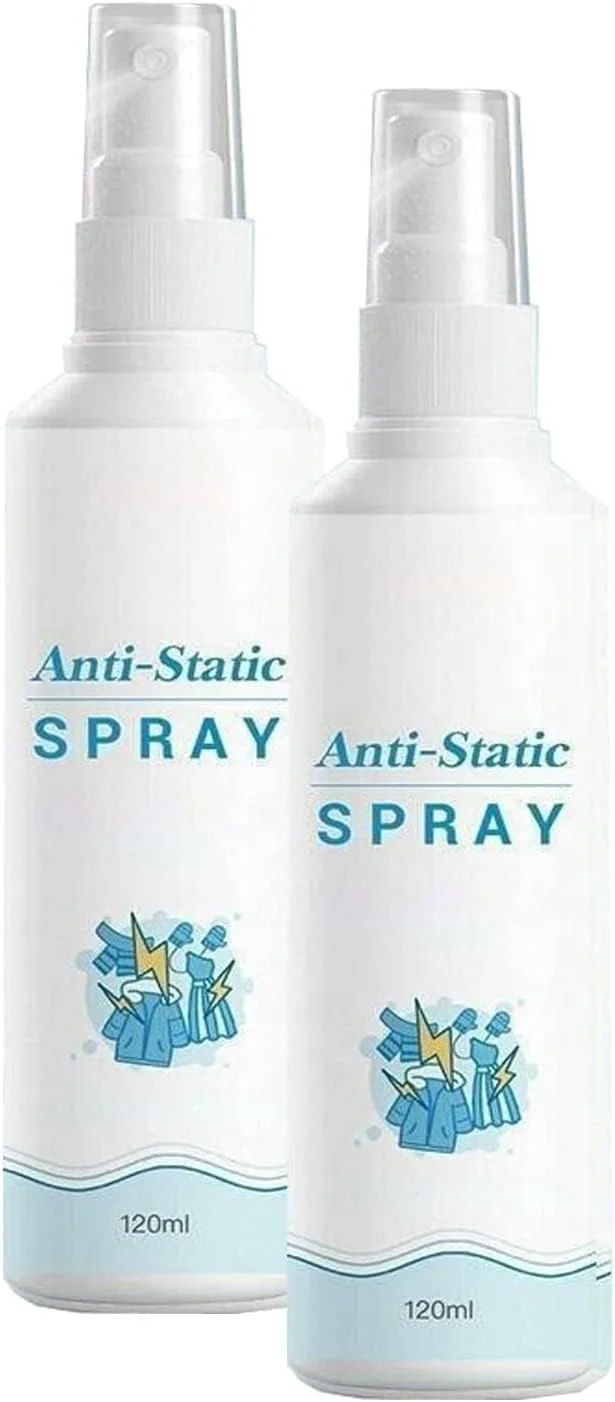 اسپری استاتیک گارد، اسپری ضد الکتریسیته ساکن چند منظوره، اسپری های از بین برنده الکتریسیته ساکن برای لباس، اسپری ضد الکتریسیته ساکن بدون باقی مانده، کاهش چسبندگی الکتریسیته ساکن، اسپری ضد الکتریسیته ساکن سایز مسافرتی (2 عدد)