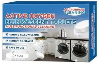 ورق تمیز کننده اکسیژن فعال چند منظوره برای تمیز کردن لکه های روغن و چربی سنگین آشپزخانه، ورق تمیز کننده چند منظوره (سفید، 2.5x2.5 سانتی متر)