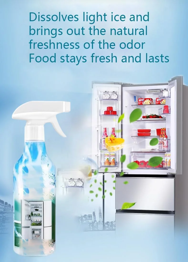 اسپری پاک کننده چند منظوره یخچال با ظرفیت بالا، پاک کننده داخل یخچال (2 عدد)
