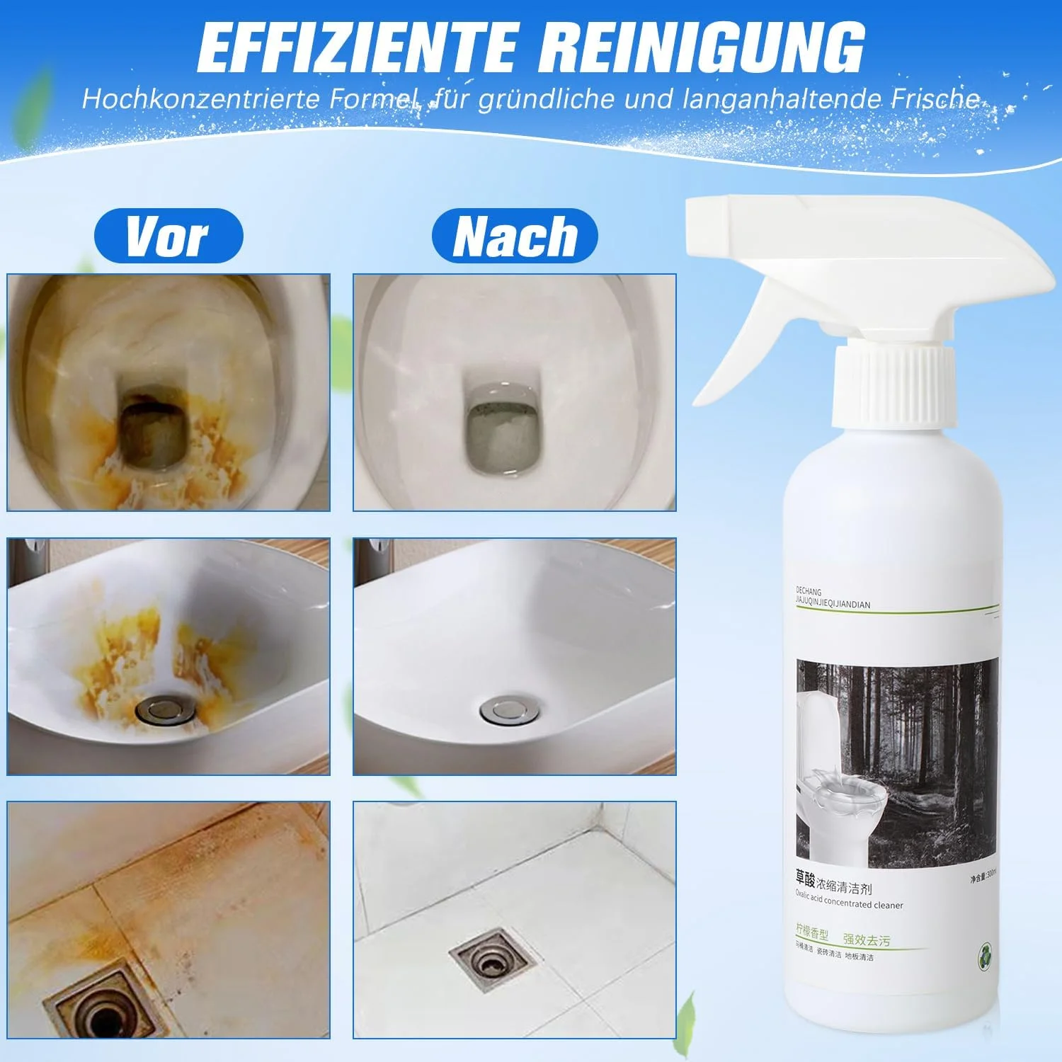 اسپری چند منظوره اسید اگزالیک 300 میلی لیتری برای از بین بردن لکه، اسپری فوم تمیز کننده توالت، اسپری پاک کننده لکه اسید اگزالیک، پاک کننده کاسه توالت، پاک کننده توالت اسید اگزالیک اسپری چند منظوره اسید اگزالیک 300 میلی لیتری برای از بین بردن لکه، اسپری فوم تمیز کننده توالت، اسپری پاک کننده لکه اسید اگزالیک، پاک کننده کاسه توالت، پاک کننده توالت اسید اگزالیک