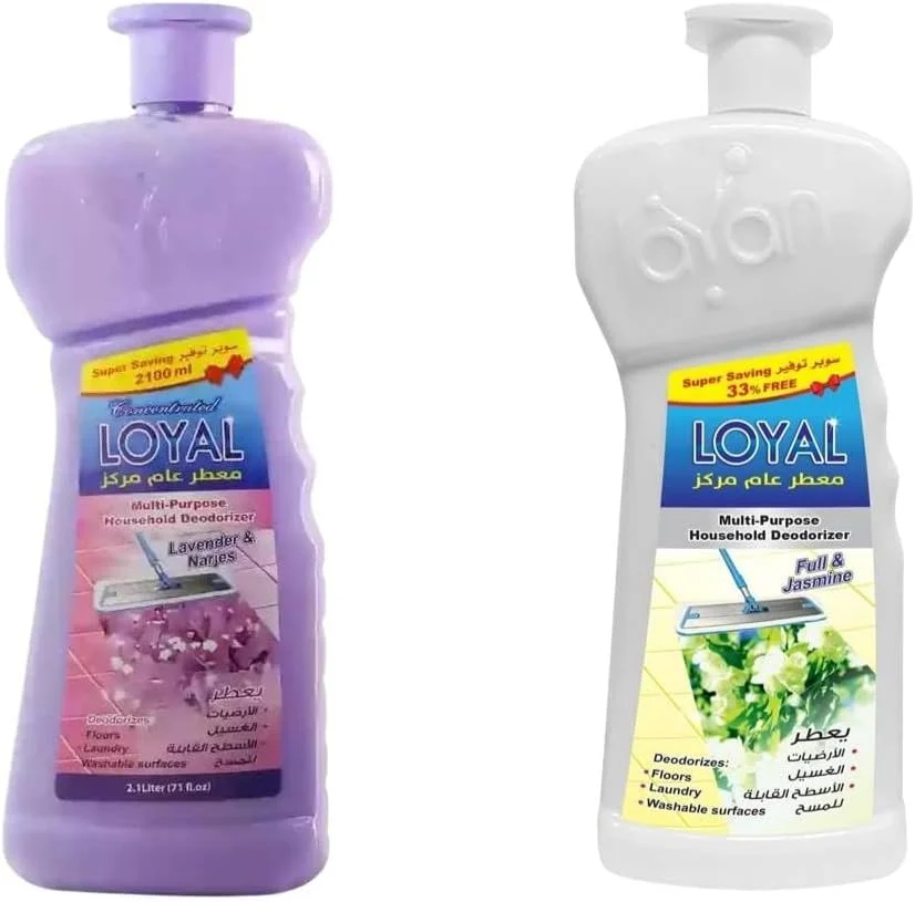ژل خوشبو کننده چند منظوره خانگی لویال، اسطوخودوس و نرگس و گل یاس، بطری 2100 میلی لیتری، مجموعه 2 عددی