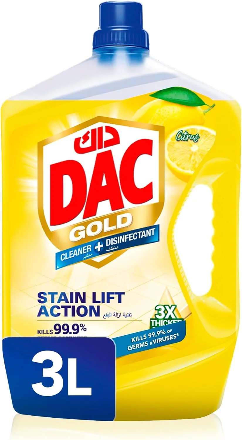 مایع ضدعفونی کننده چند منظوره داک با رایحه لیمو 3 لیتری