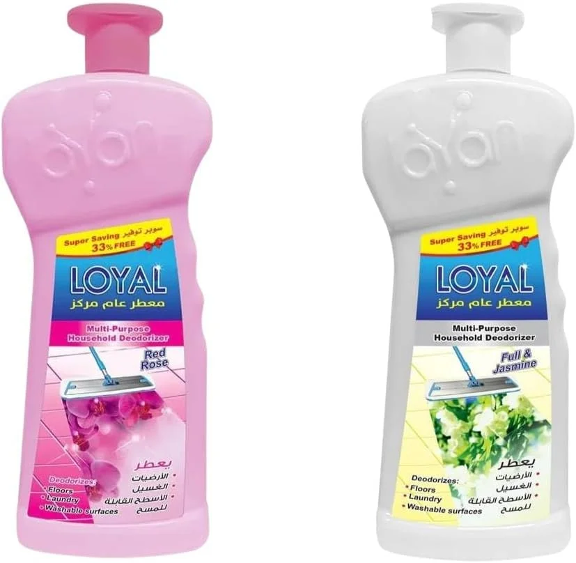ژل خوشبو کننده چند منظوره خانگی لایال، رایحه رز قرمز و یاس کامل، بطری 2100 میلی لیتری، بسته 2 عددی