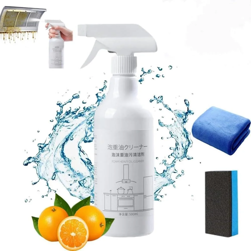 اسپری فوم چند منظوره تمیز کننده آشپزخانه، اسپری فوم پاششی، اسپری فوم پاششی تمیز کننده اجاق گاز، اسپری فوم پاششی قدرتمند برای از بین بردن چربی، تمیز کننده فوم قوی چربی
