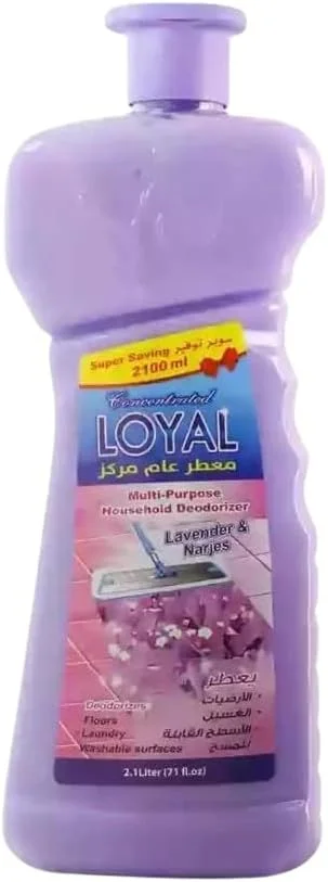 ژل خوشبو کننده چند منظوره خانگی لویال، اسطوخودوس و نرگس و گل یاس، بطری 2100 میلی لیتری، مجموعه 2 عددی