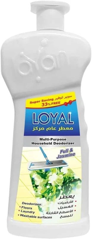 ژل خوشبو کننده چند منظوره خانگی لویال، رایحه نسیم دریا (آبی) و یاس (سفید)، بطری 2100 میلی لیتری، ست 2 عددی