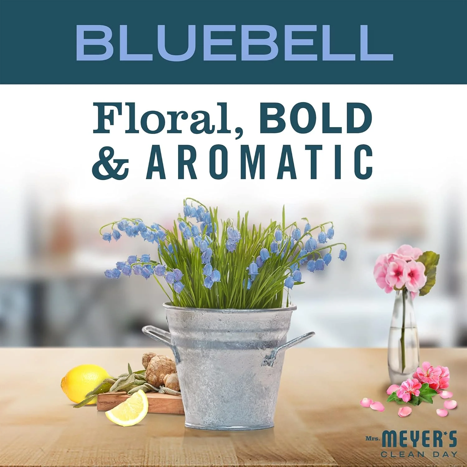 مایع چند منظوره (غلیظ) خانم مایر - مایع چند منظوره غلیظ Clean Day، رایحه گل استکانی، بطری 950 میلی لیتری