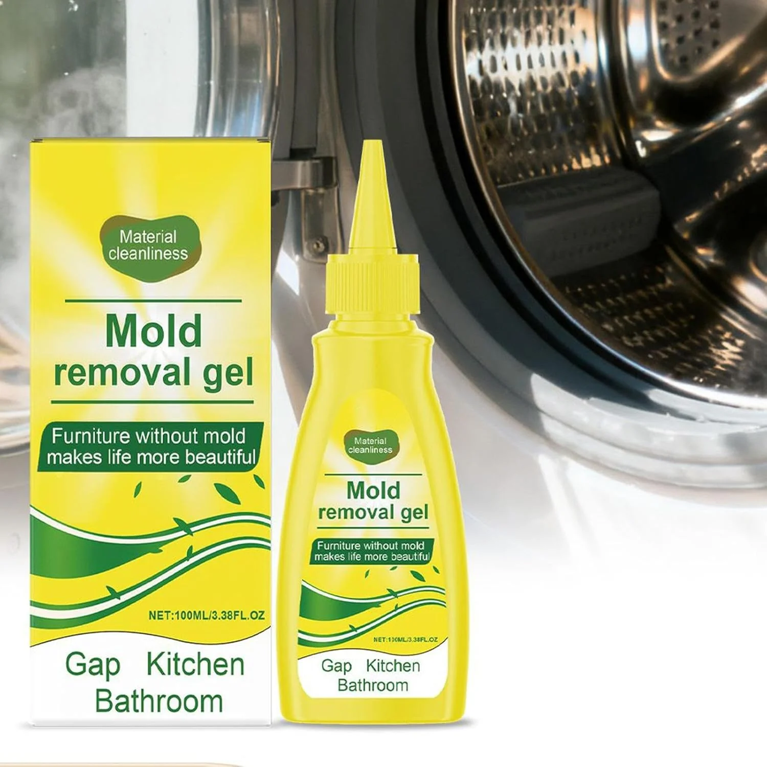 Mold Stain Remover Gel - 100ML Dirt Caulk Removal,Bathroom Grout Cleaner - for Kitchen Bathroom Sink Shower Bathtub Refrigerator Gasket Toilet Seat